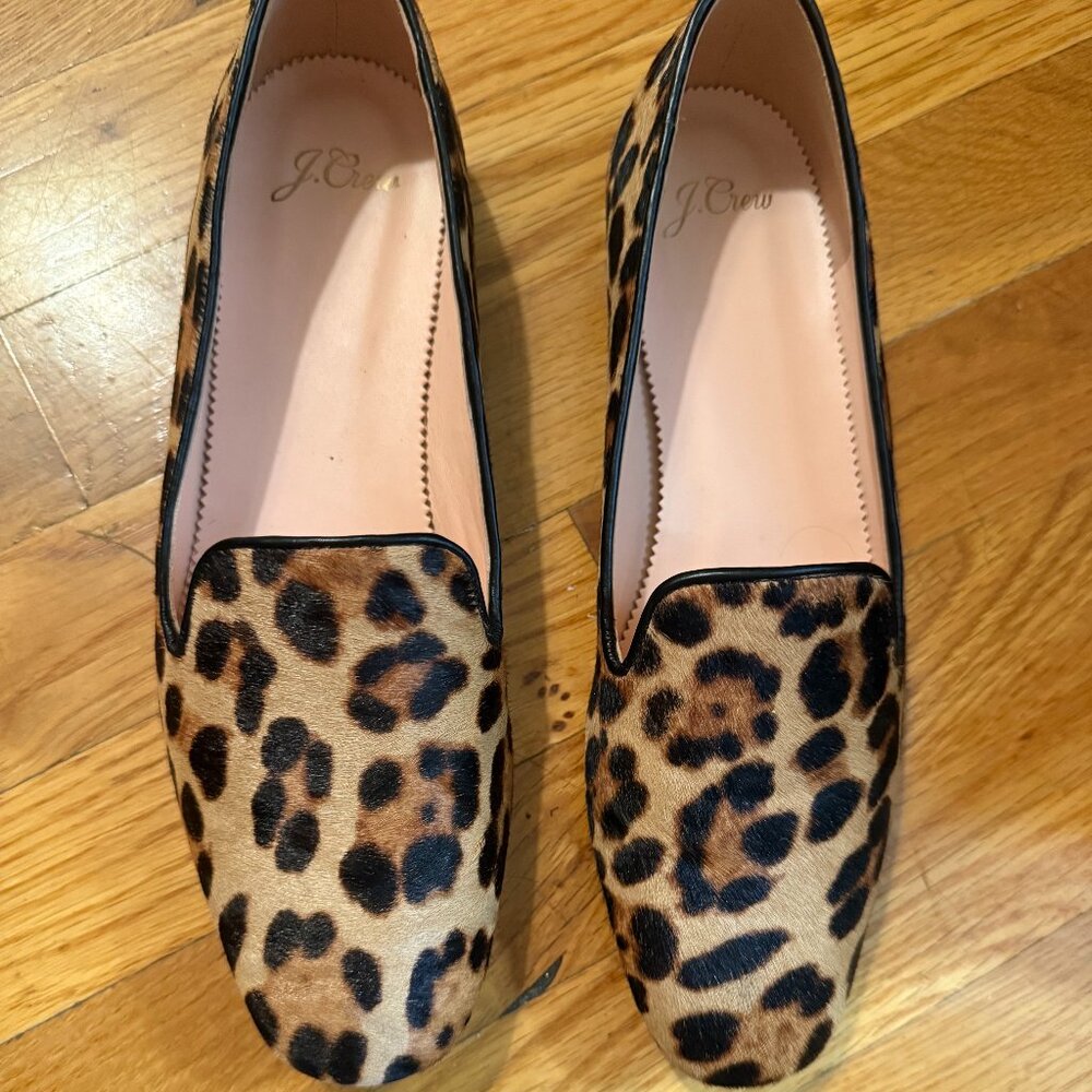 NEW J Crew Smoking Slipper in Haircalf